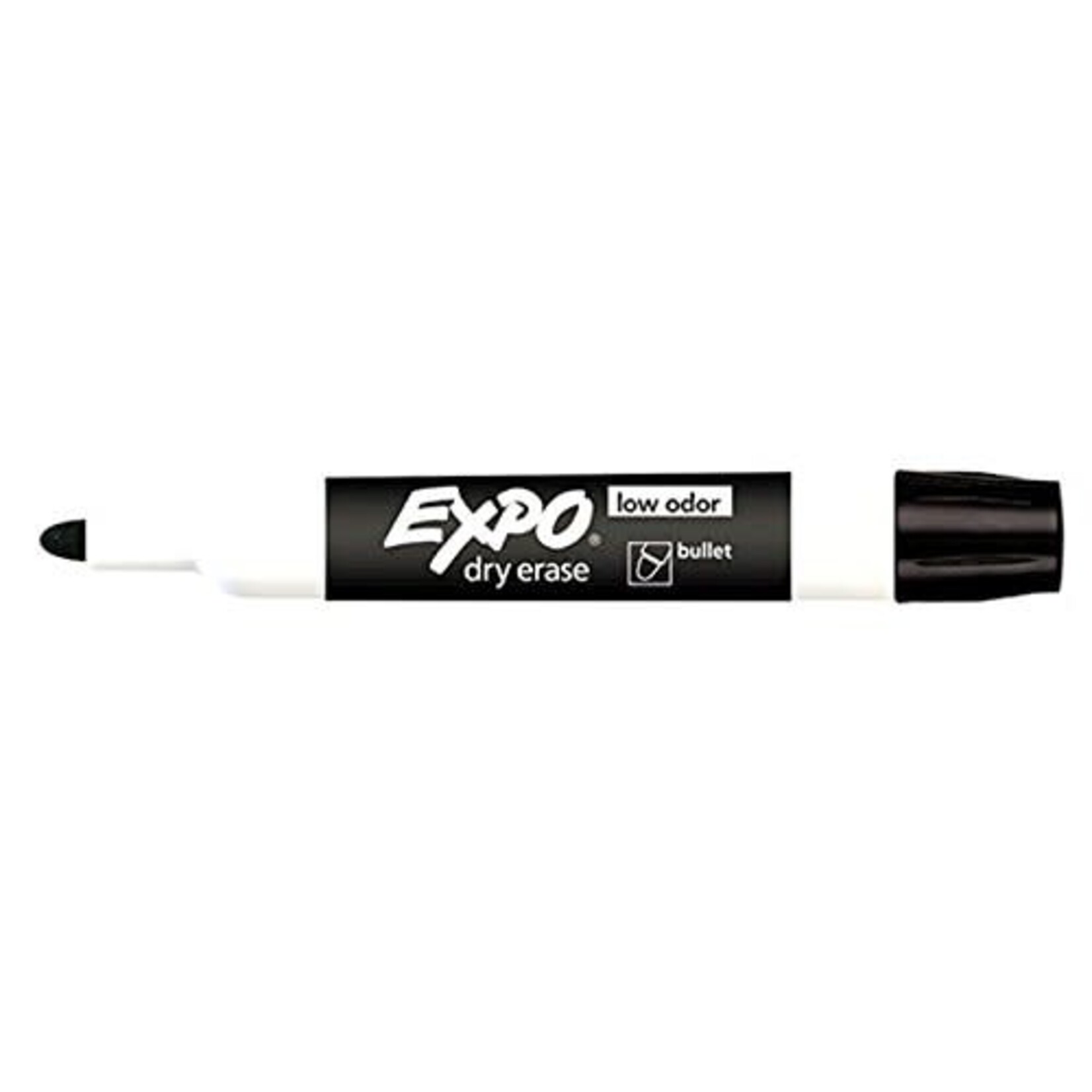 Expo MARKER-DRY ERASE, EXPO LOW ODOUR, BULLET BLACK
