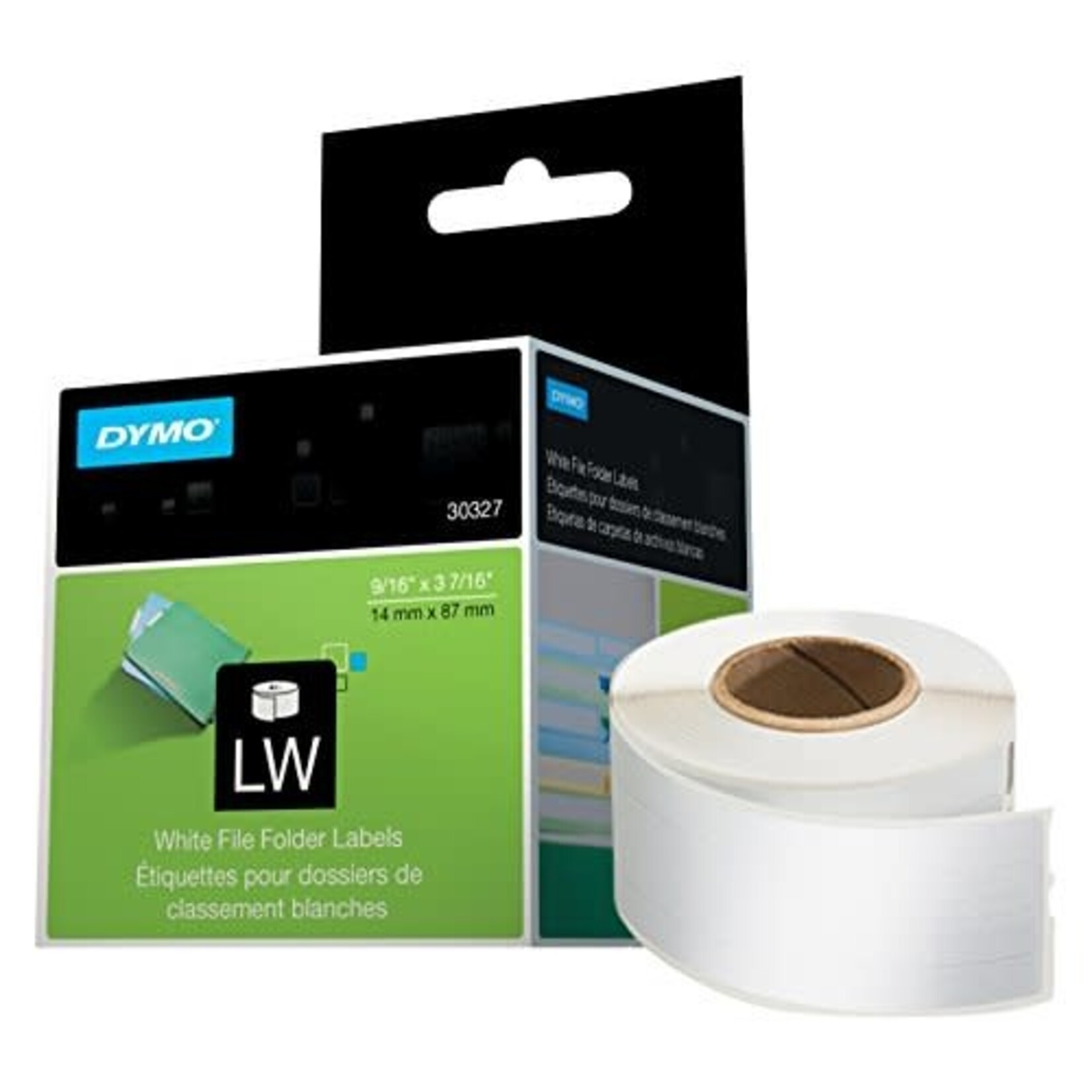 Dymo LABELS-DYMO LABELWRITER, FILE FOLDER 9/16X3-7/16, 260/PK