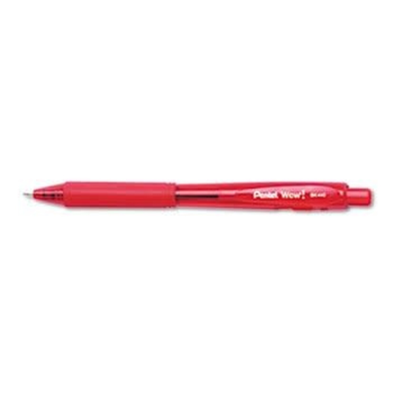 Pentel PEN-RETRACTABLE BALLPOINT, WOW 1.0MM RED