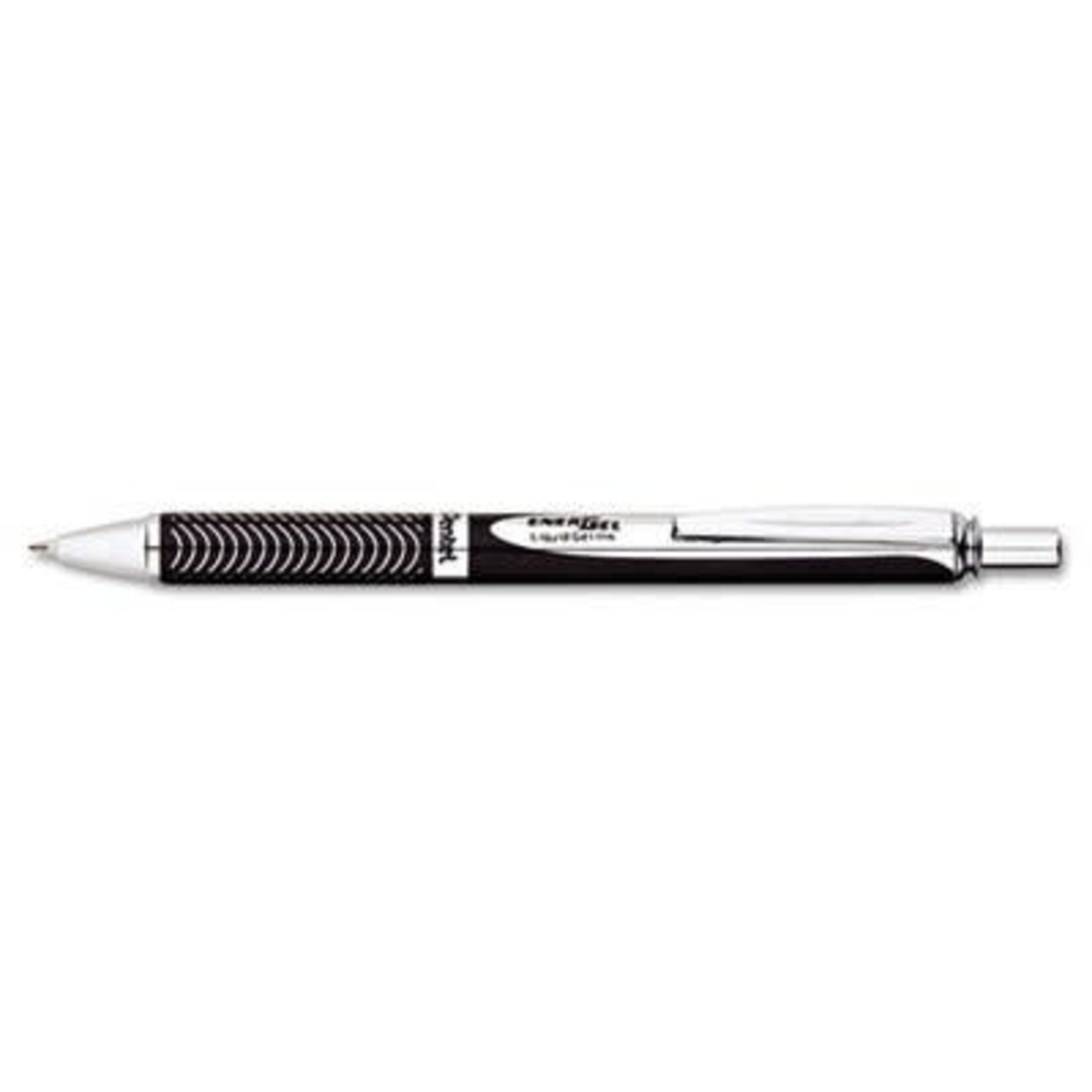 Pentel PEN-RETRACTABLE, ENERGEL RT GEL ROLLER, 0.7MM BLACK BARREL