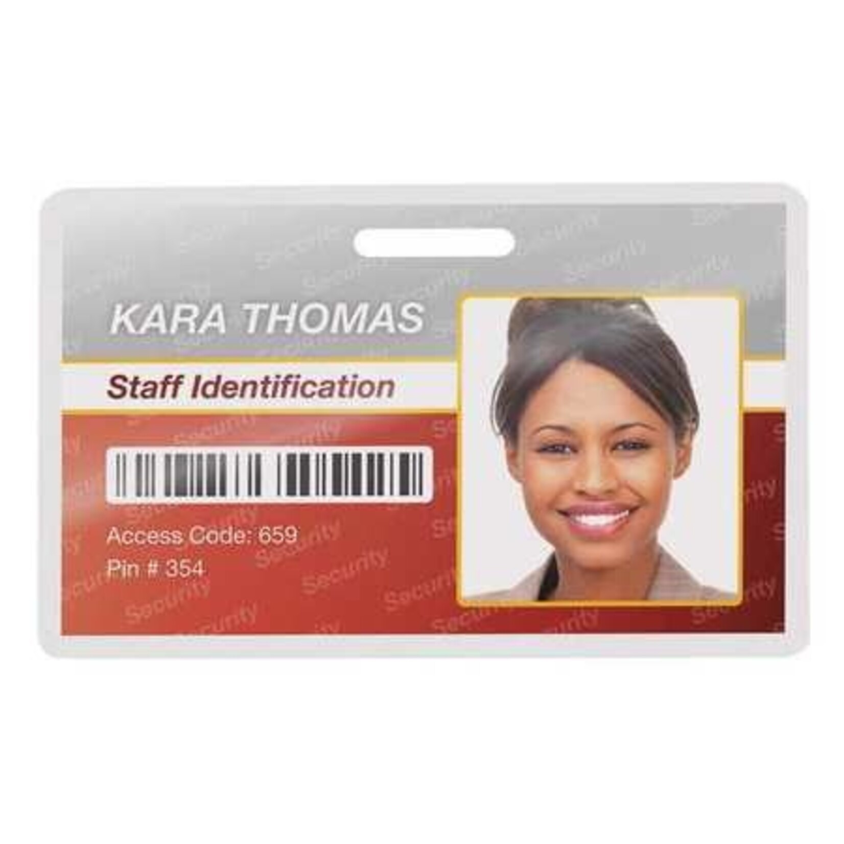 Fellowes LAMINATING POUCH-ID TAG WITH CLIP, GLOSSY 5MIL 25/PACK