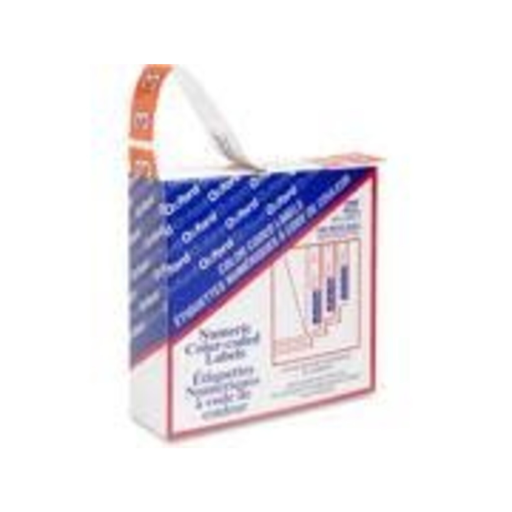 TOPS Products LABELS-NUMERIC COLOUR CODE, 3  DARK ORANGE