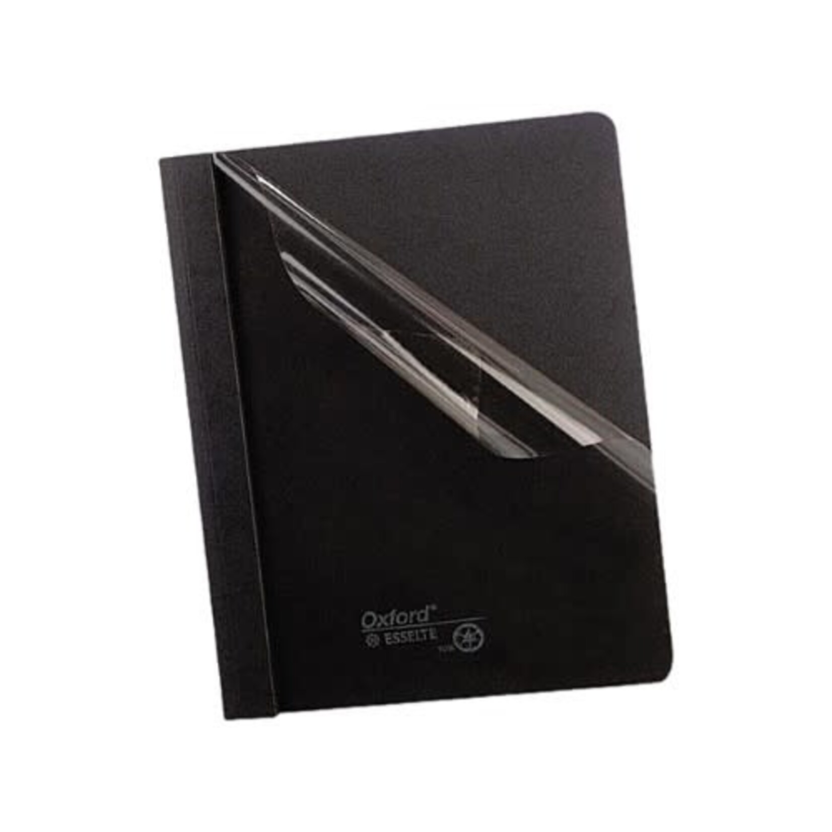 TOPS Products REPORT COVER-WITH FASTENERS LEATHERINE/CLEAR FRONT, BLACK