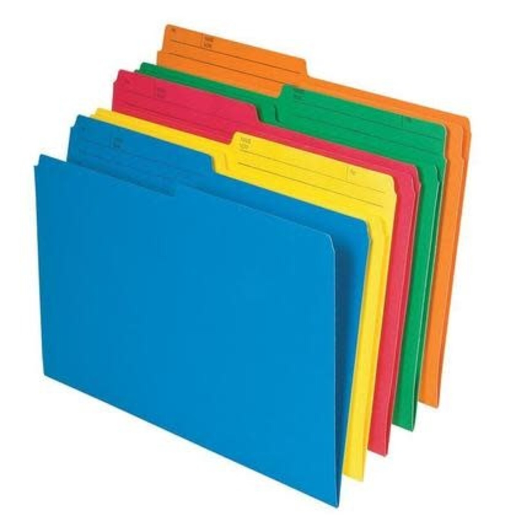 Pendaflex Pendaflex 1/2 Tab Cut Legal Top Tab File Folder - Assorted - 25/Pack