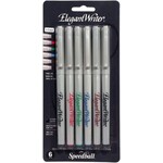 Speedball Art MARKER SET-CALLIGRAPHY, ELEGANT WRITER, MEDIUM  6 ASSORTED