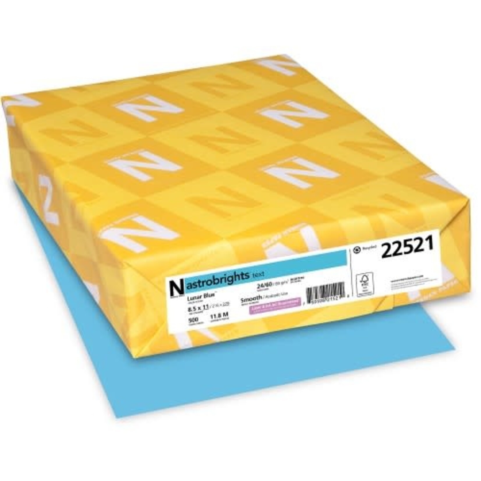 Spicers PAPER-ASTROBRIGHTS LETTER 24LB LUNAR BLUE -22521