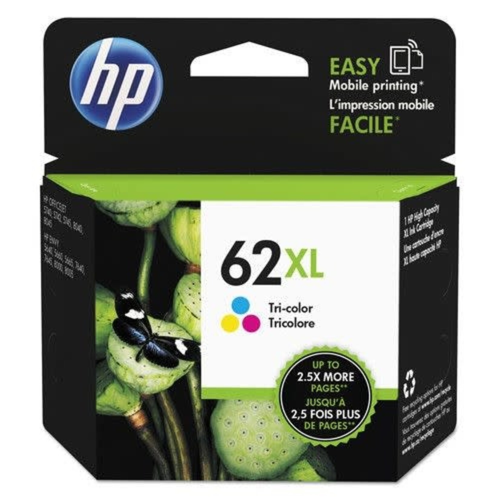 HP INKJET -HP 62 XL COLOUR