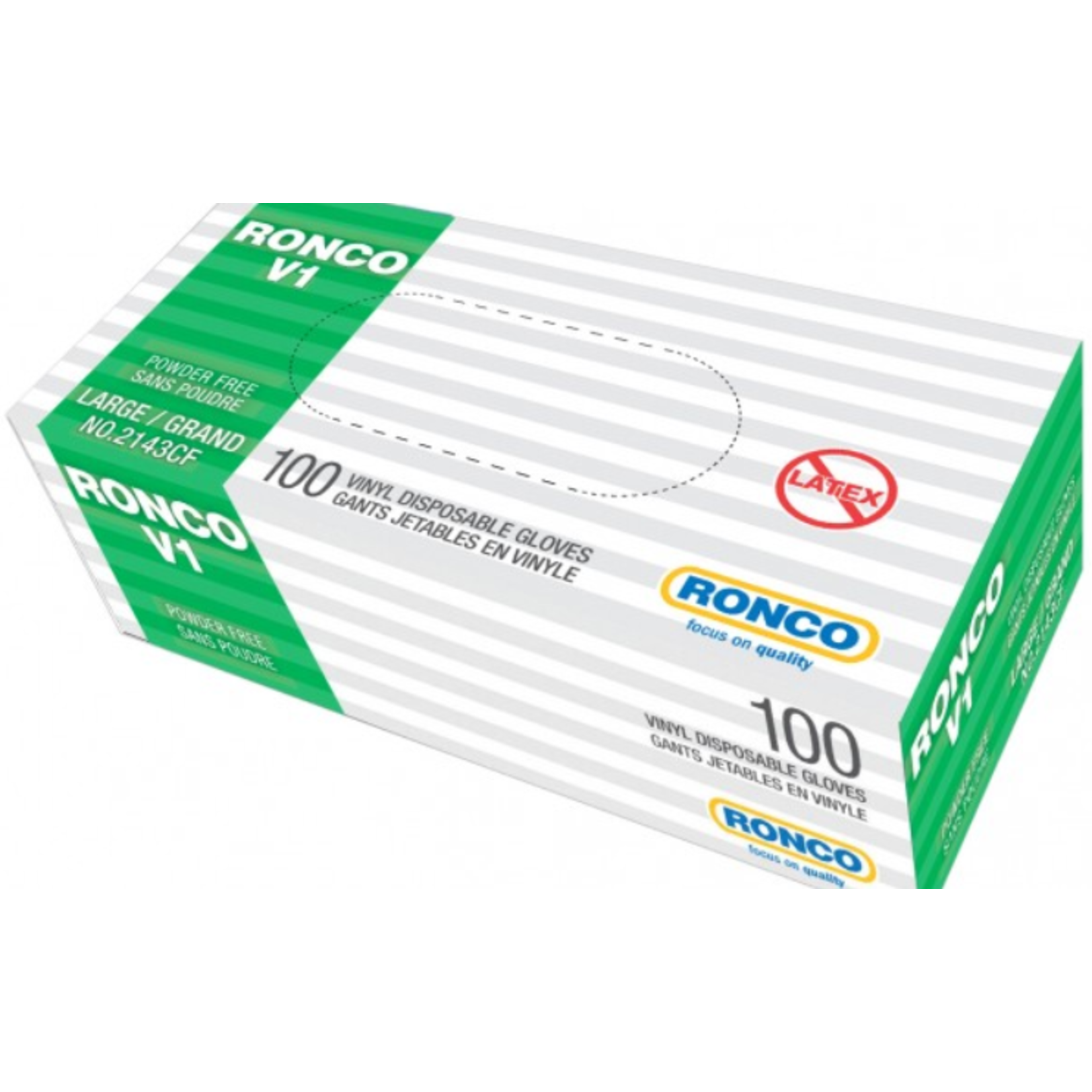 Ronco Gloves - Nitrile Powder Free, Medium, Large and Small
