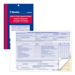 Blueline LOG BOOK-VEHICLE'S DAILY INSPECTION  5-3/8X8, 31 DUPLICATE