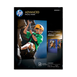 HP PAPER-HP ADVANCED GLOSSY PHOTO, 8.5X11 66LB. 50/PACK