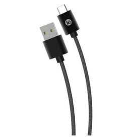 iEssentials iEssentials Charge & Sync Cable USB-C - A Braid 6ft Black
