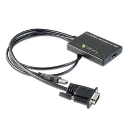 Techly Techly VGA to HDMI Converter Cable w/ Audio