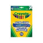 Crayola MARKER SET-CRAYOLA WASHABLE, FINE LINE, 12 CLASSIC COLOURS