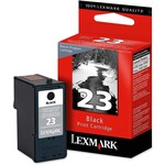 INK, LEXMARK, BLACK CARTRIDGE, 23