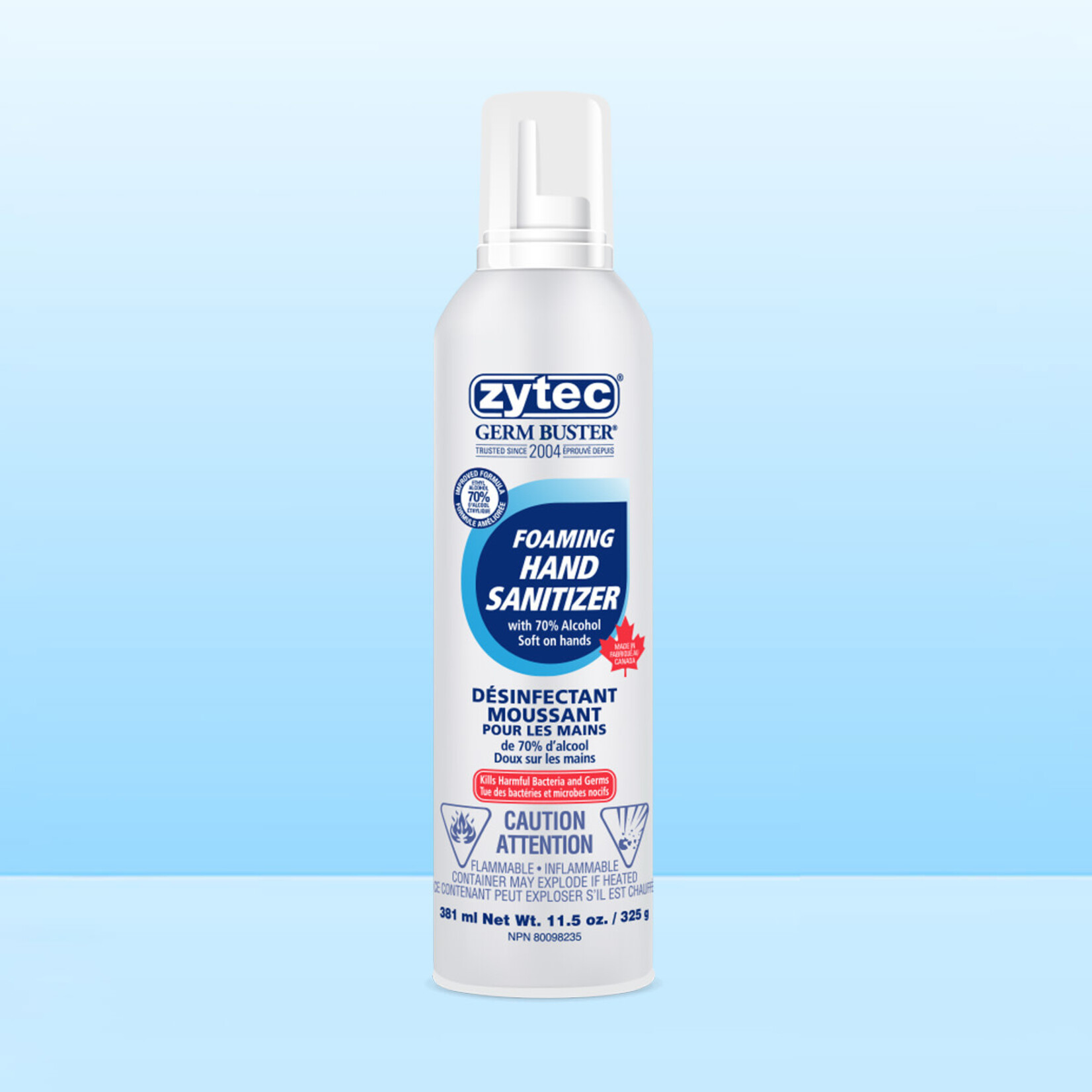 Zytec HAND SANITIZER-ZYTEC GERM BUSTER PRO 381ML FOAMER