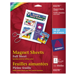 Avery MAGNETIC SHEETS-8-1/2X11 WHITE, 5 SHEETS/PACK 03270