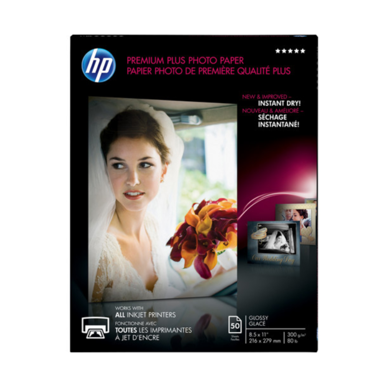 HP PAPER-HP PREMIUM PLUS GLOSSY, 8.5X11 50/PACK