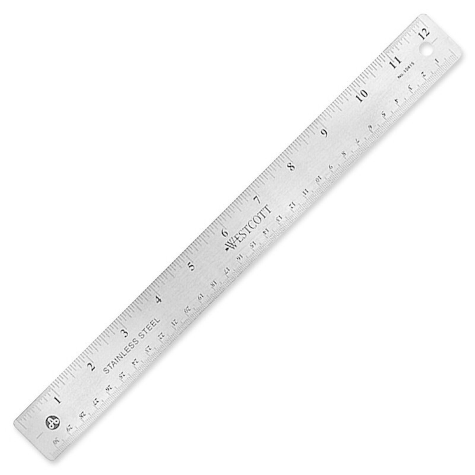 Acme United RULER-12''/30CM STAINLESS STEEL WITH CORK BACK