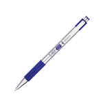 Zebra Pen PEN-RETRACTABLE, F-301 0.7MM STAINLESS STEEL BARREL/BLUE INK