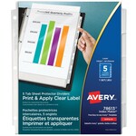 Avery INDEX DIVIDERS/SHEET PROTECTORS-INDEX MAKER, 5 TABS 78613