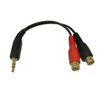 BlueDiamond BlueDiamond 3.5mm to RCA Cable M/F 6in