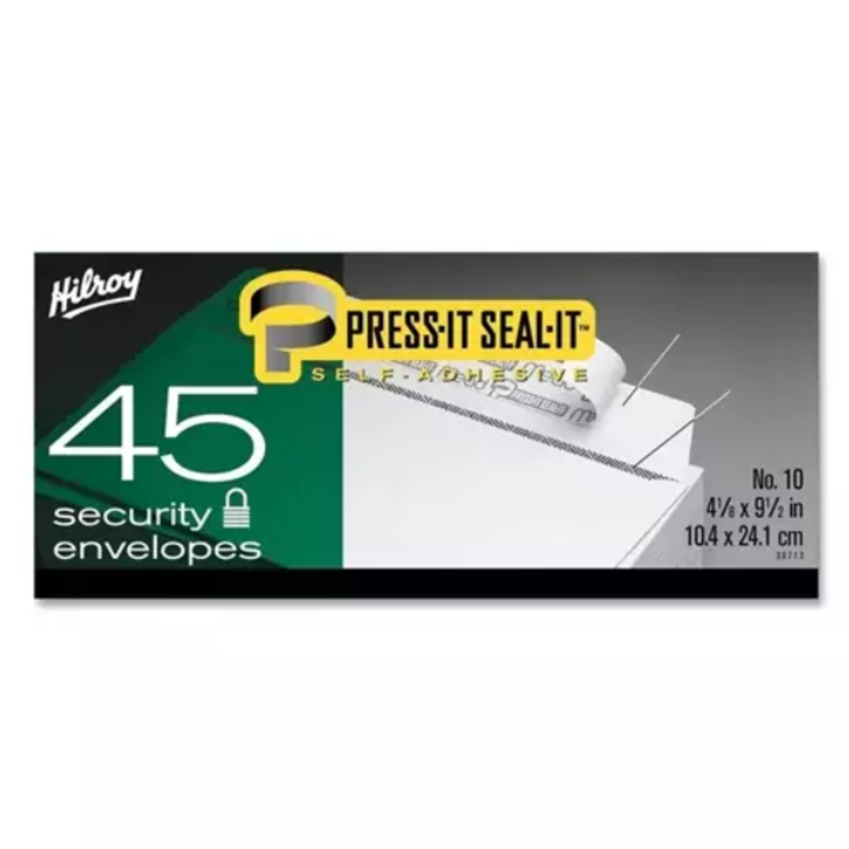 Hilroy ENVELOPE-PRESS-IT SEAL-IT #10 SECURITY, 45/BOX