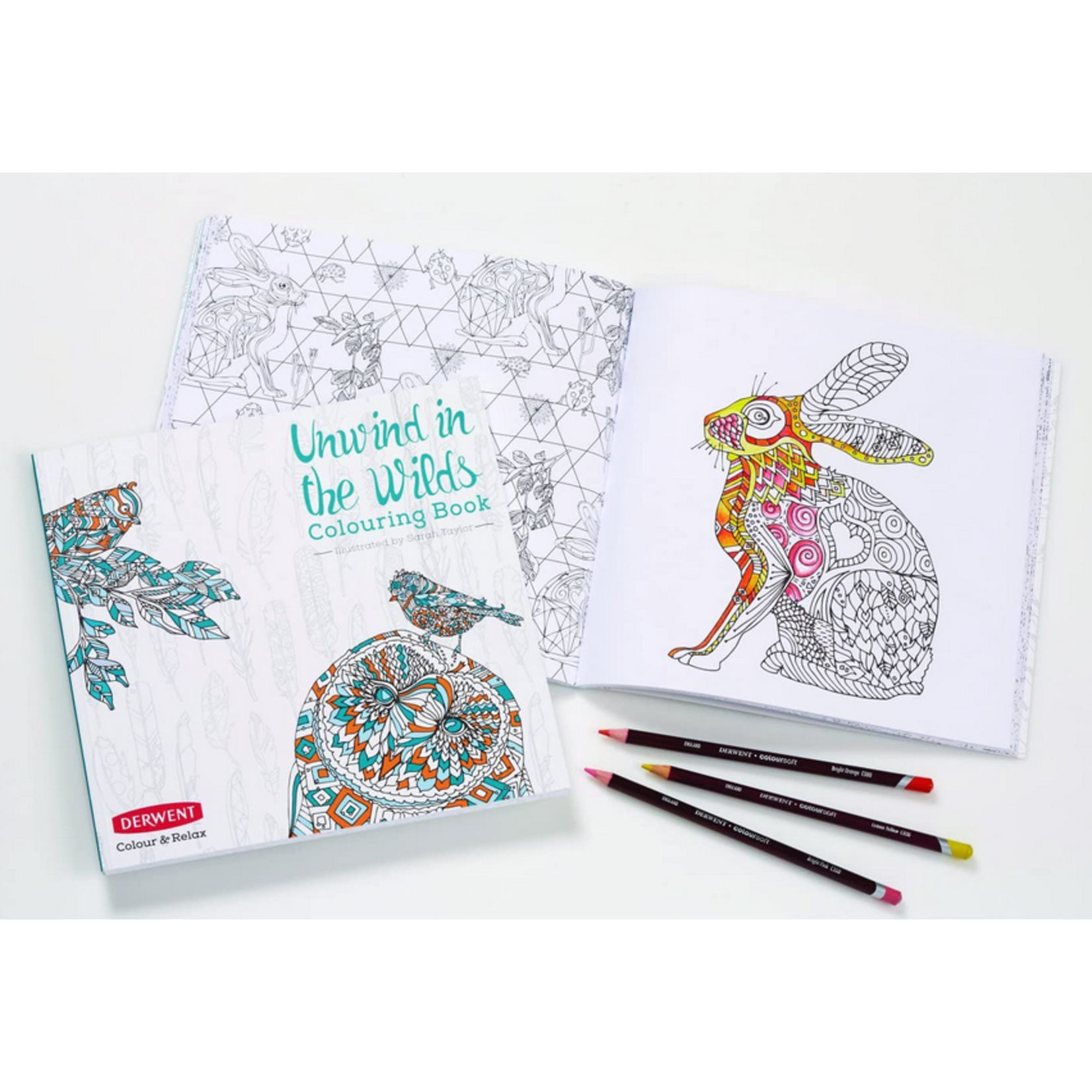 Derwent UNWIND IN THE WILDS COLOURING BOOK