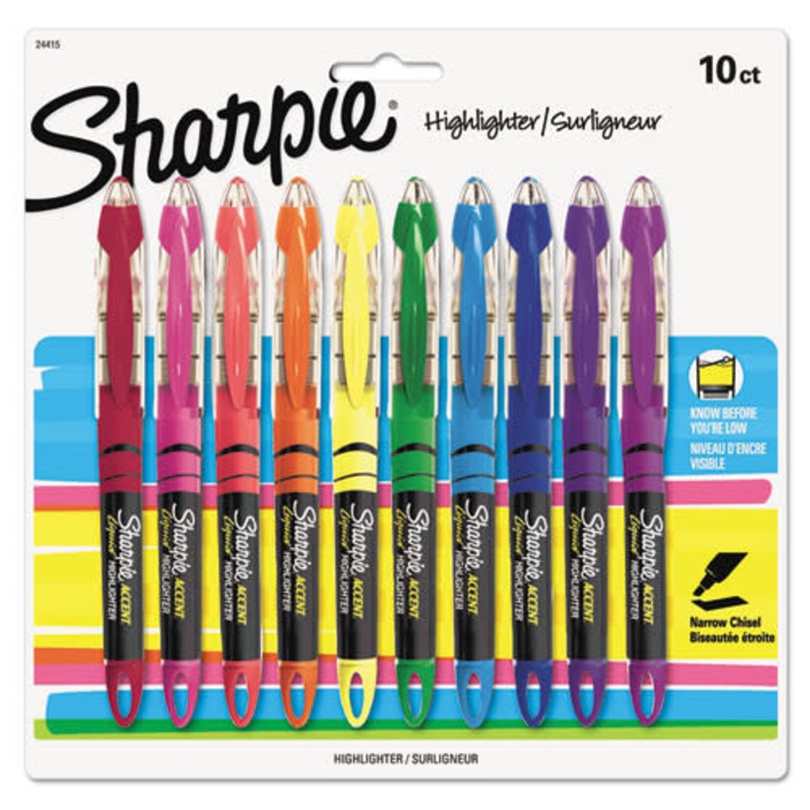 Sharpie SHARPIE LIQUID HIGHLIGHTER, 10 FLUORESCENT COLOURS