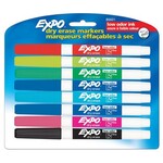 Expo MARKER SET-DRY ERASE, EXPO LOW ODOUR, FINE, 8 COLOURS