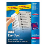 Avery LABELS-ADDRESS EASY PEEL WHITE 2/3X1-3/4 1500/EV 05195