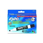 Expo MARKER SET-DRY ERASE, EXPO LOW ODOUR, CHISEL 4-COL. (80074)