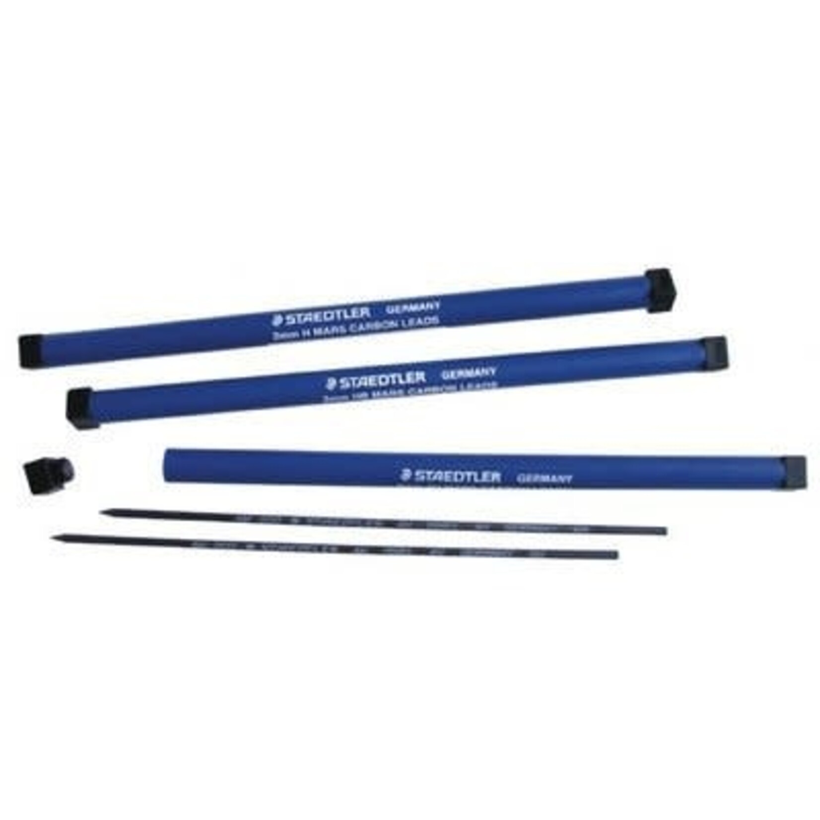 STAEDTLER LEADS-DRAWING 2MM MARS CARBON, 2B 2/TUBE
