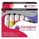 Dixon PAINT SET-OIL, GEORGIAN WATER MIXABLE, 6 COLOURS, 20ML.TUBES