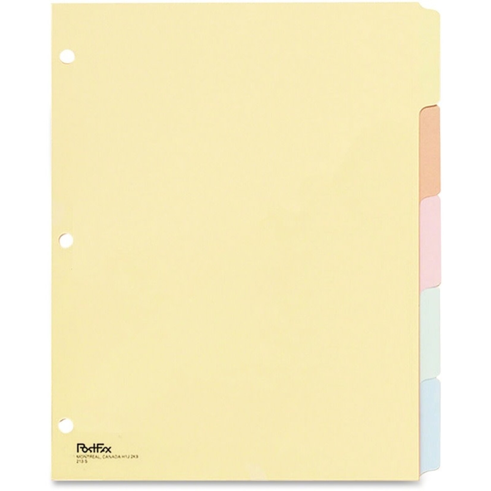 TOPS Products INDEX DIVIDERS-SUBJECT 5 TABS ASSORTED COLOURS