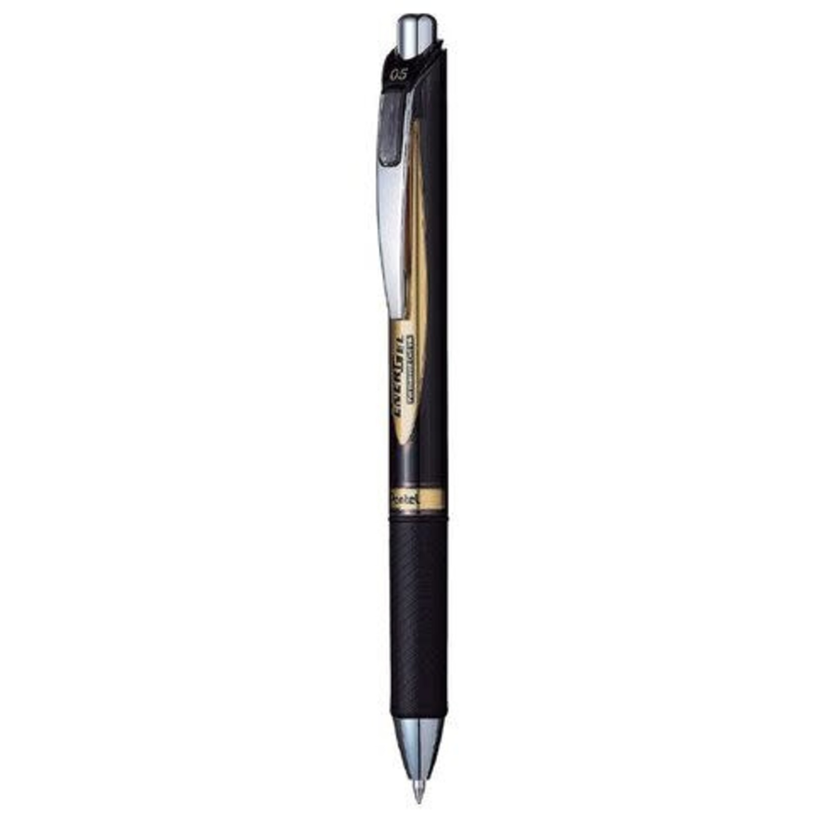 Pentel PEN-RETRACTABLE, ENERGEL RTX ROLLER, PERMANENT 0.5MM BLACK