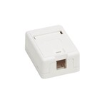 Tripp Lite Tripp Lite Surface Mount Box Keystone Jack, 1 Port White
