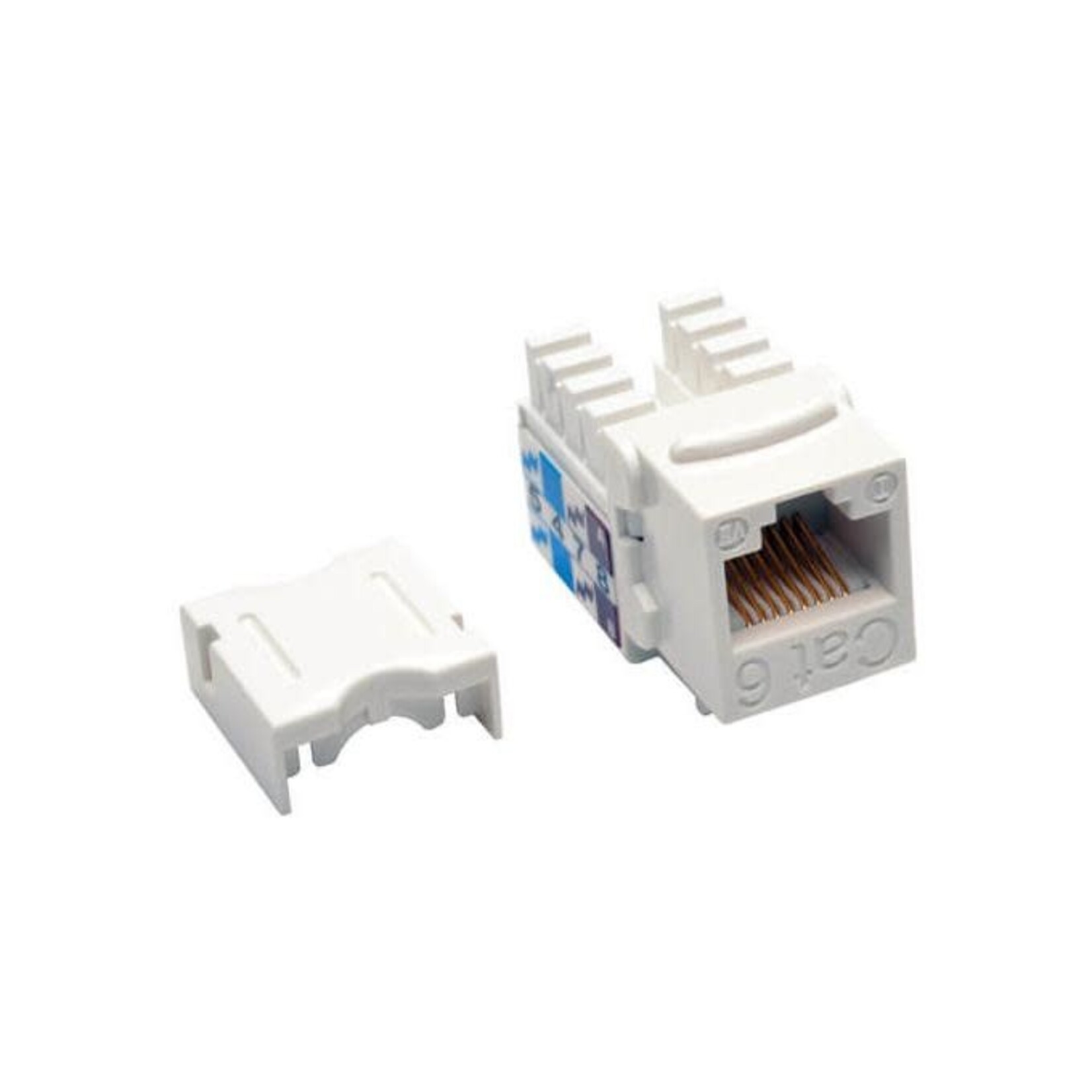 Tripp Lite Tripp Lite Cat6/Cat5e RJ45 110 Punch Down Keystone Jack, White