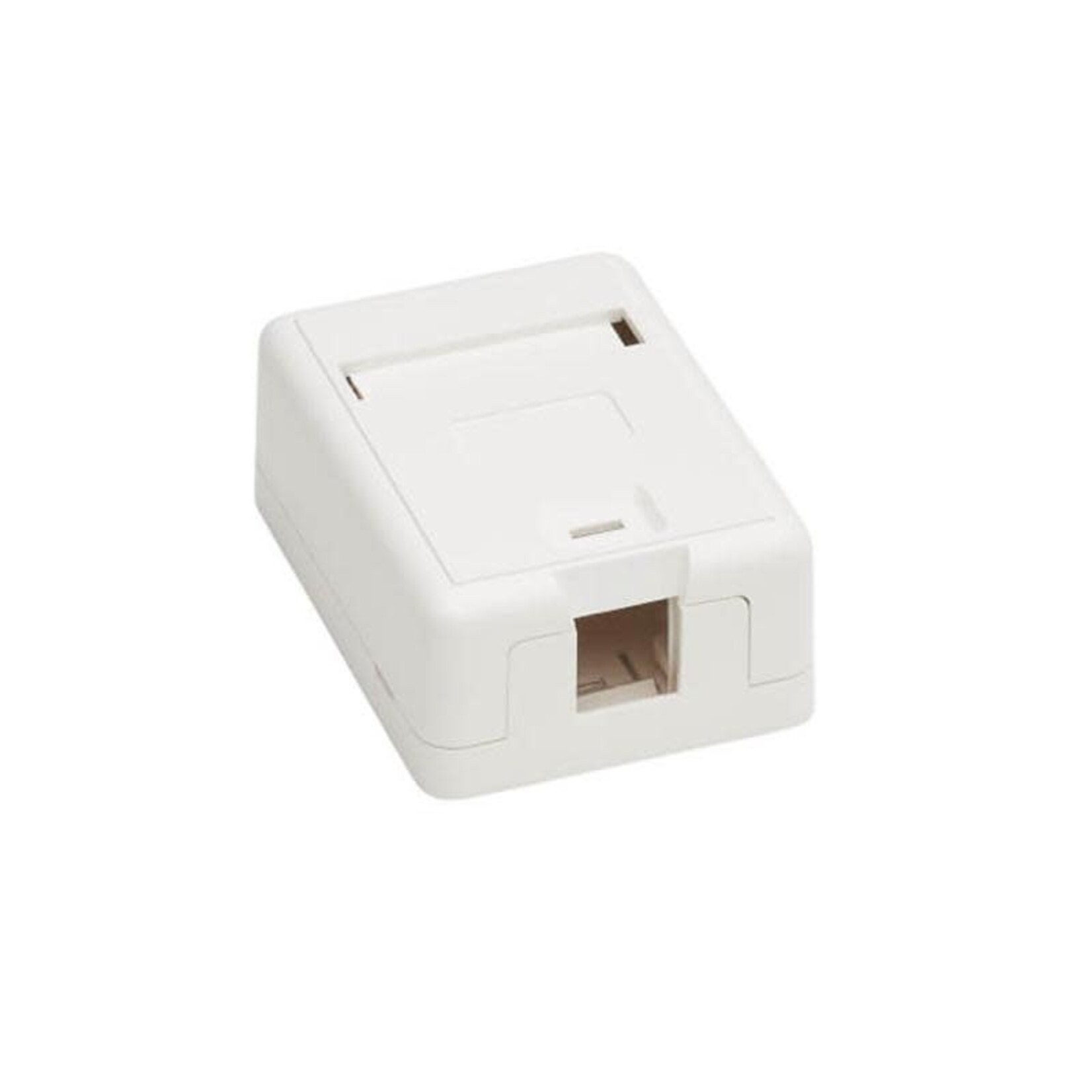 Tripp Lite Tripp Lite Surface Mount Box Keystone Jack, 1 Port White