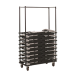 GLOBAL OFFICE Chair - Offices To Go - Folding Chair Dolly - Metal - Black 30 Chair Capacity