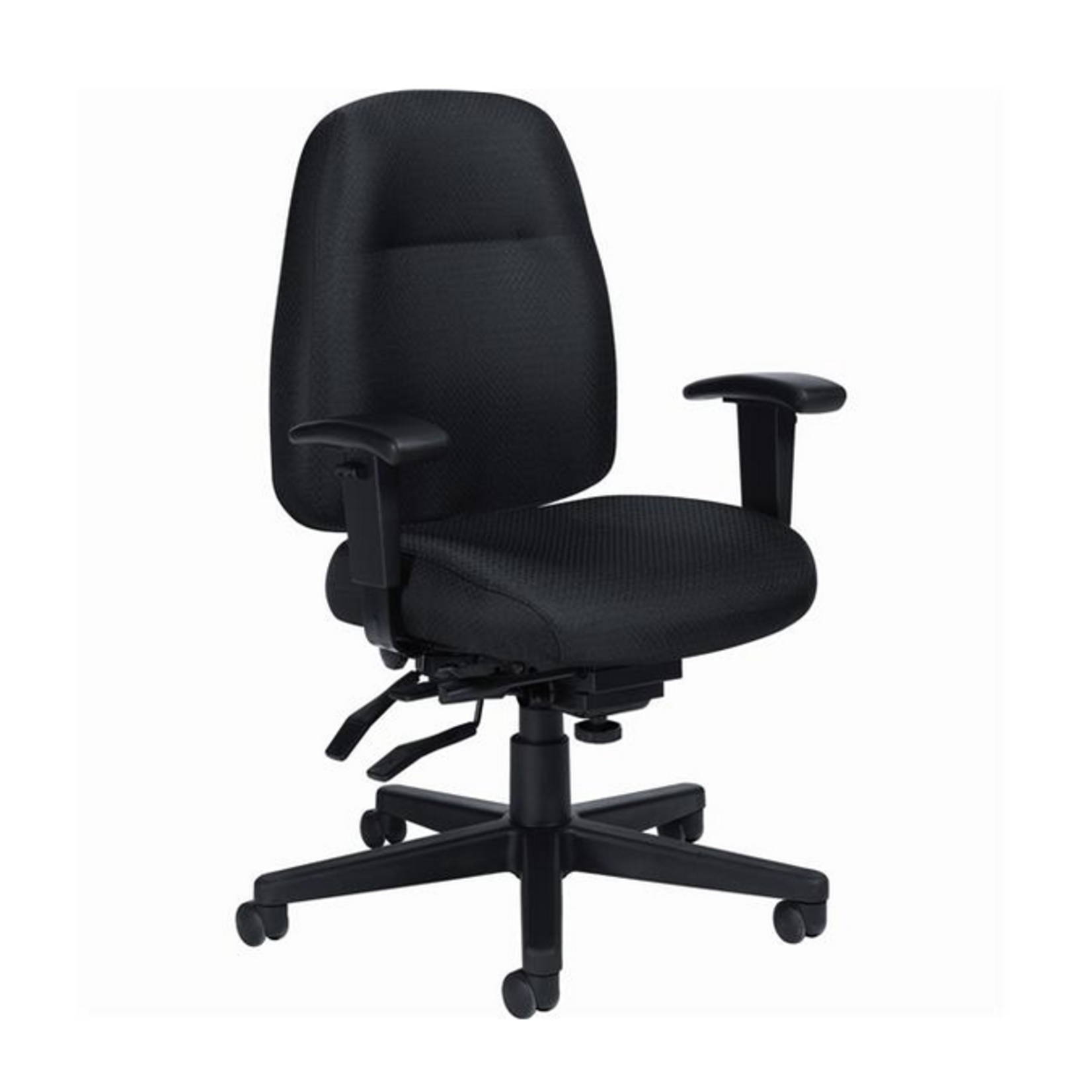 Offices to Go Chair - Offices To Go - Full Time - Mid-Back, Multi Tilter, Black