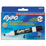 Expo MARKER SET-DRY ERASE, EXPO LOW ODOUR, BULLET 4-COLOUR