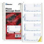 Blueline MESSAGE BOOK-11X5-11/16 NCR 400 MESSAGES, DUPLICATE ENGLISH 2 Pack