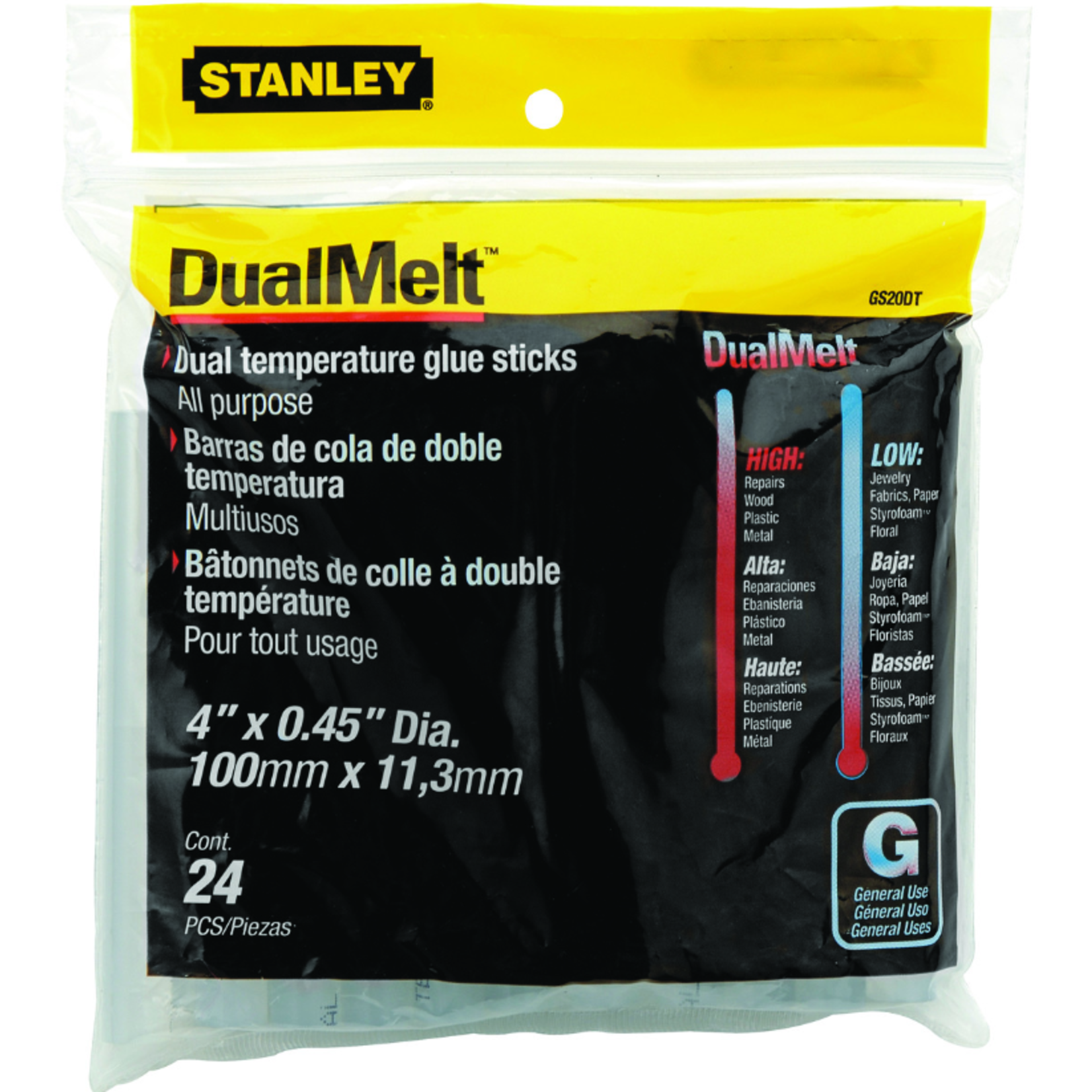 Stanley GLUE STICKS-DUALMELT FOR GR20 GLUE GUN