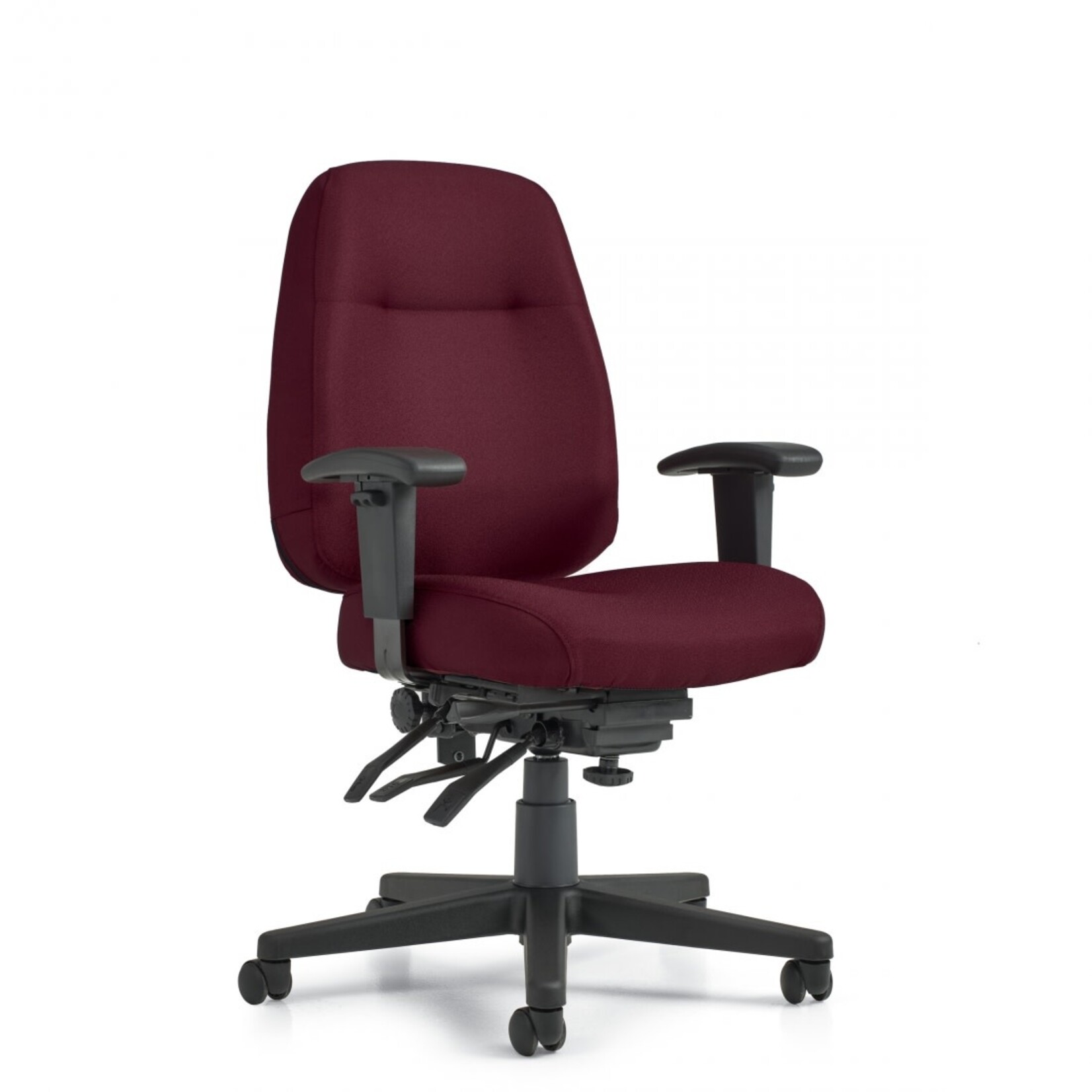 Offices to Go Chair - Offices To Go - Full Time - Mid-Back, Multi Tilter, Black