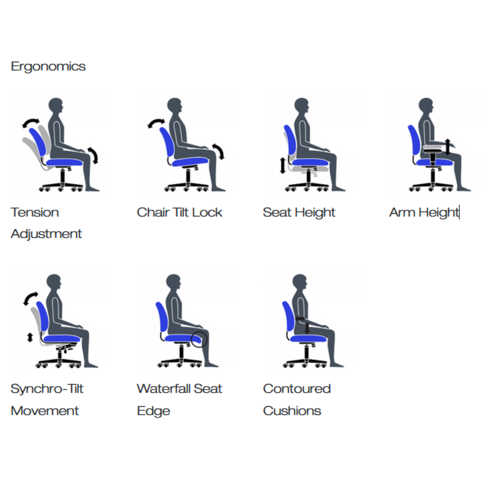 Offices to Go Chair - Offices to Go - Flint - Mesh Back Synchro-Tilter - Black