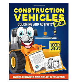 Happy Harper Construction Vehicles Colouring Book for Kids