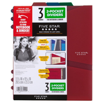 Hilroy Dividers - Five Star Tabbed 2-Pocket Folder Dividers 3/pack