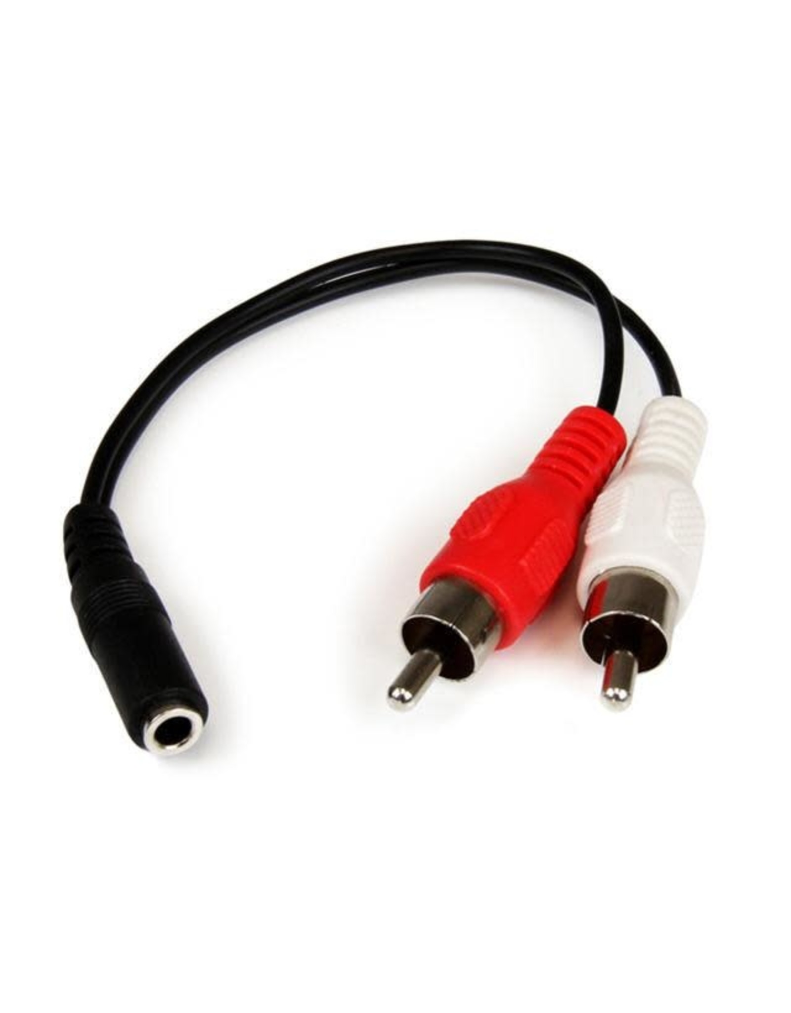 Startech Cable - Startech 6in Stereo 3.5mm M to 2x RCA F
