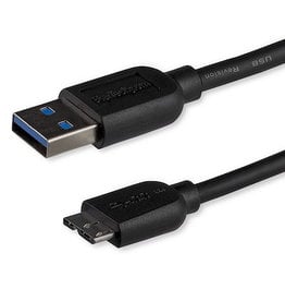 Startech Cable - Startech 3ft Slim USB 3.0 Micro B