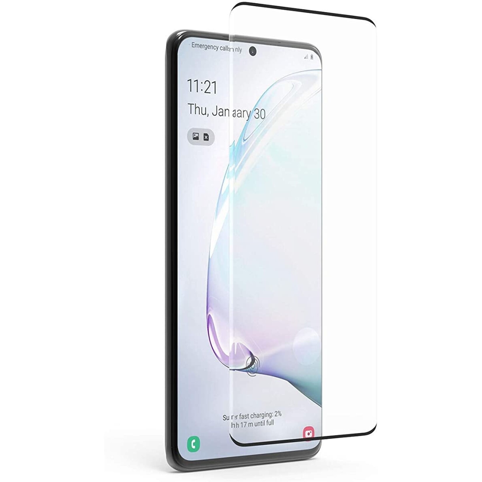 Znitro Nitro Galaxy S20 Ultra Temper Curved Glass Black Bezel SKU:50269